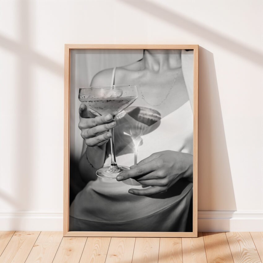 Champagne Glass Print - Image 3