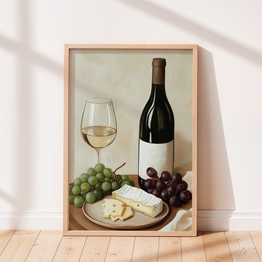 Wine and Cheese Still Life - Image 6