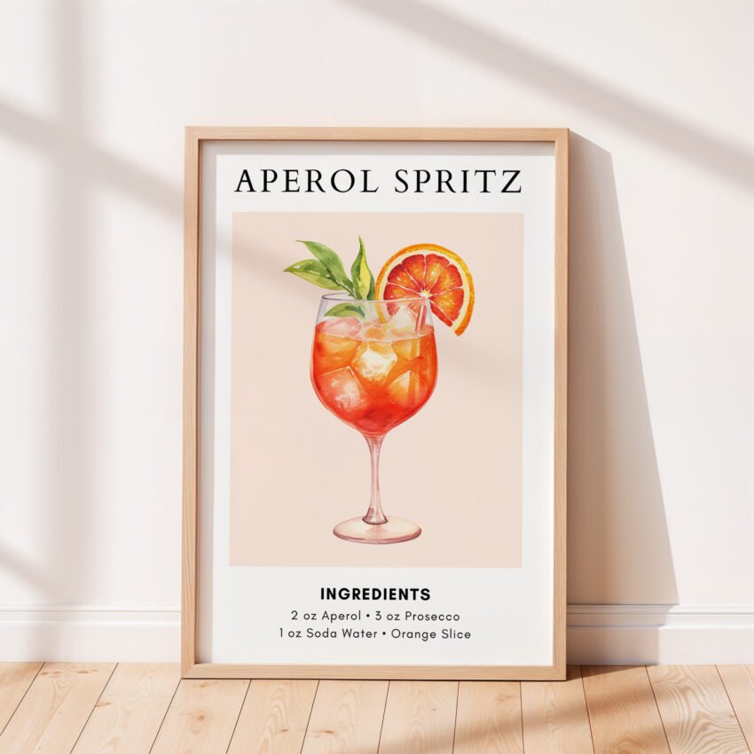 Aperol Spritz Cocktail Recipe Print - Image 5