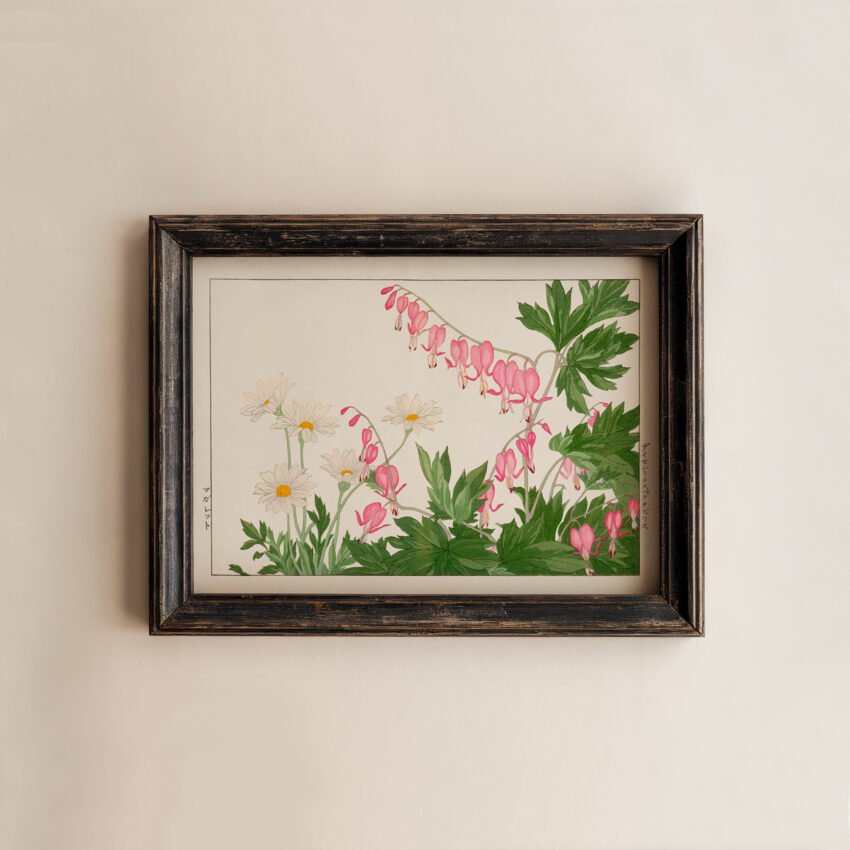 Daisies and Bleeding Heart Flowers by Tanigami Kônan - Image 2