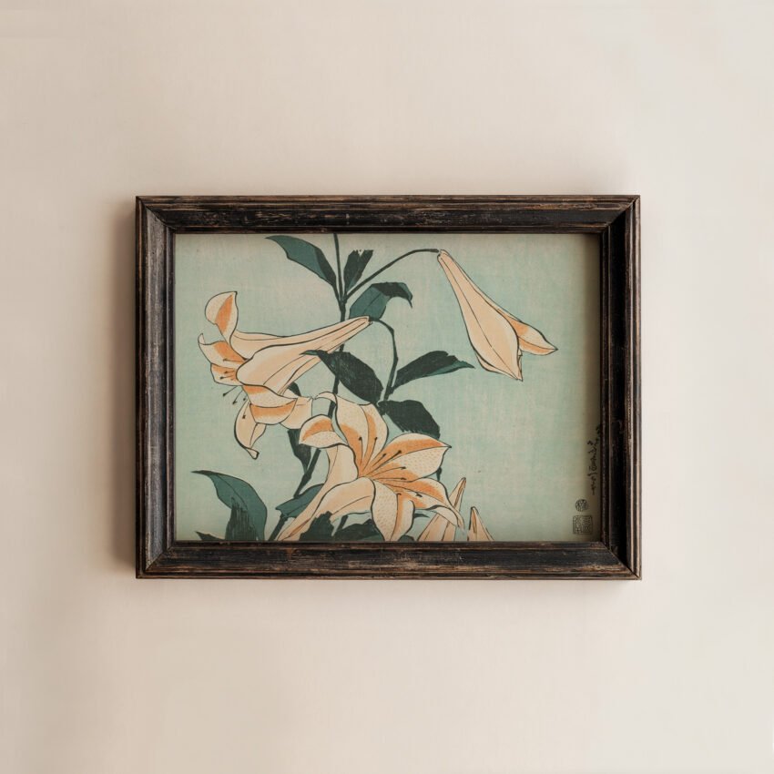 Lilies by Katsushika Hokusai - Image 3