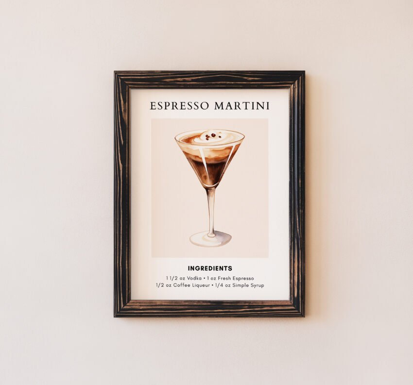 Espresso Martini Cocktail Recipe Print - Image 5