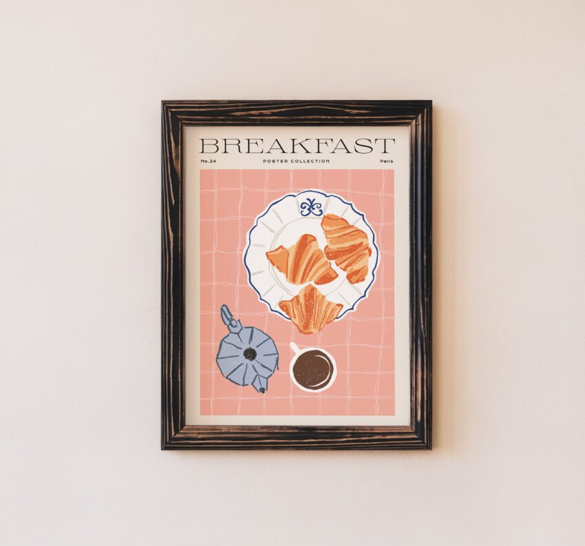 Breakfast Croissant Kitchen Print - Image 5
