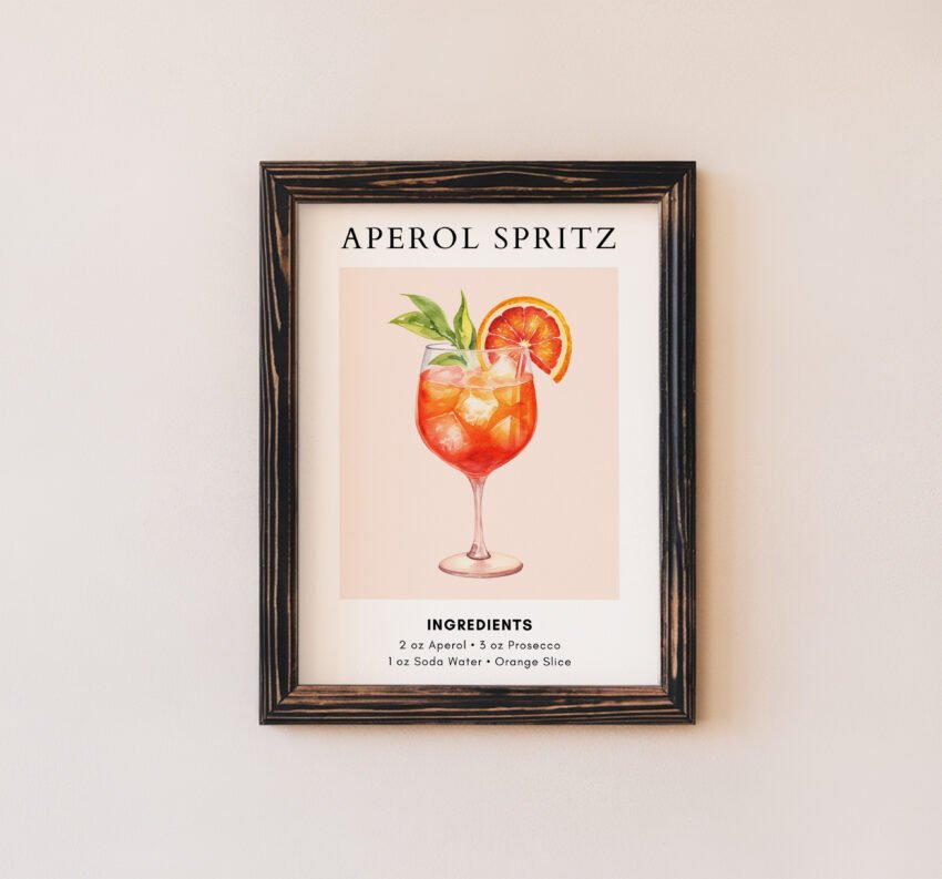 Aperol Spritz Cocktail Recipe Print - Image 4