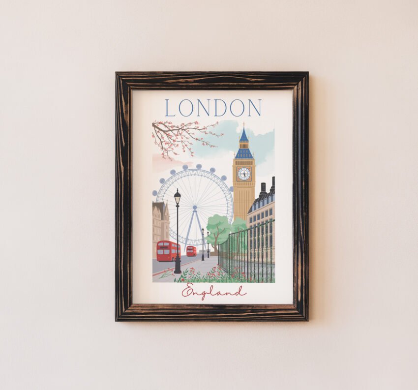 London Travel Poster - Image 5