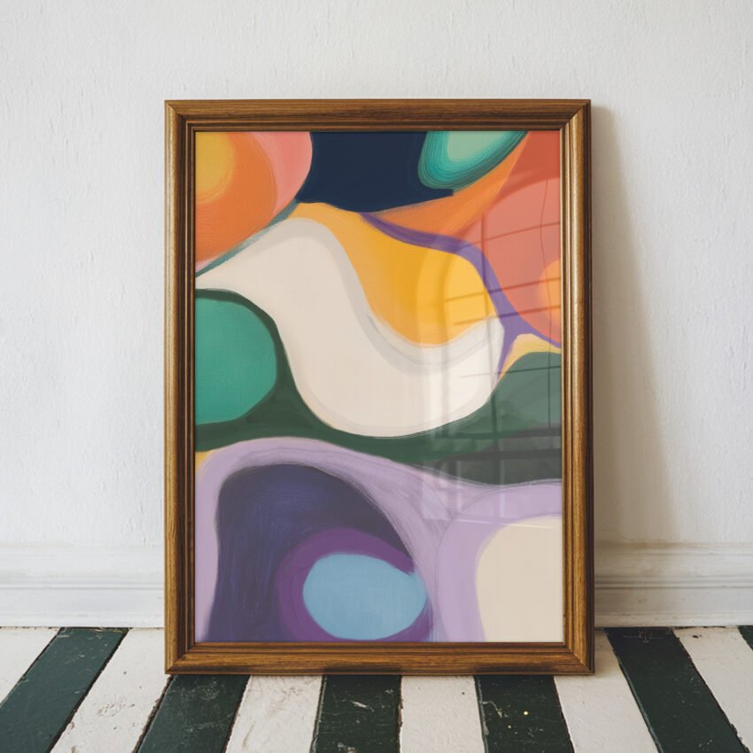 Waves of Color Abstract Print - Image 4