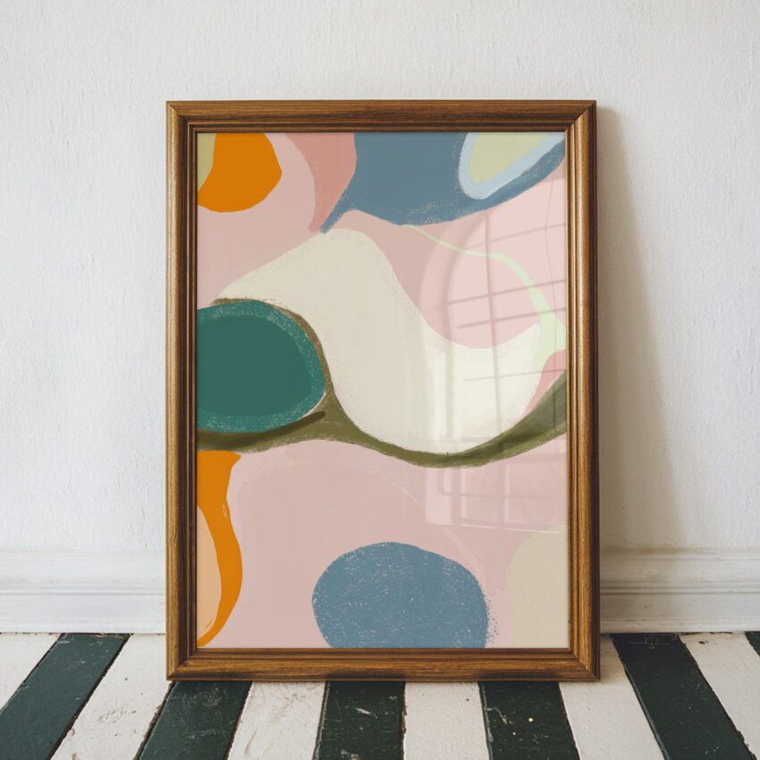Harmony in Color Abstract Print - Image 4
