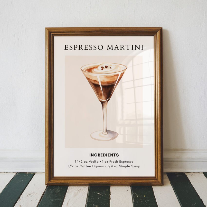 Espresso Martini Cocktail Recipe Print - Image 6