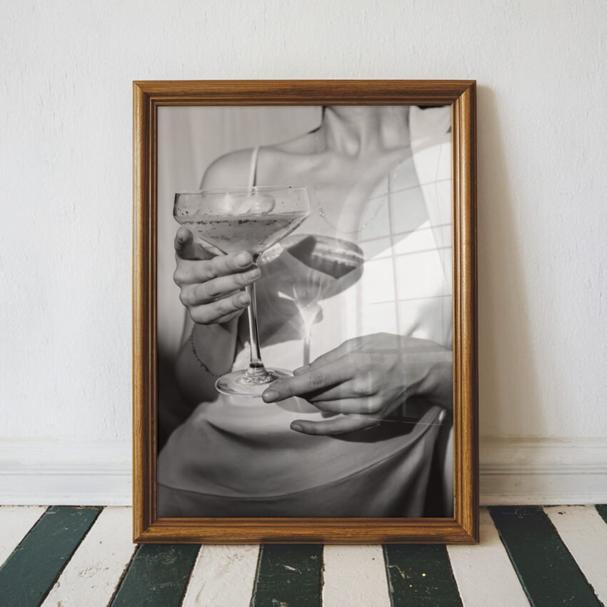 Champagne Glass Print - Image 5