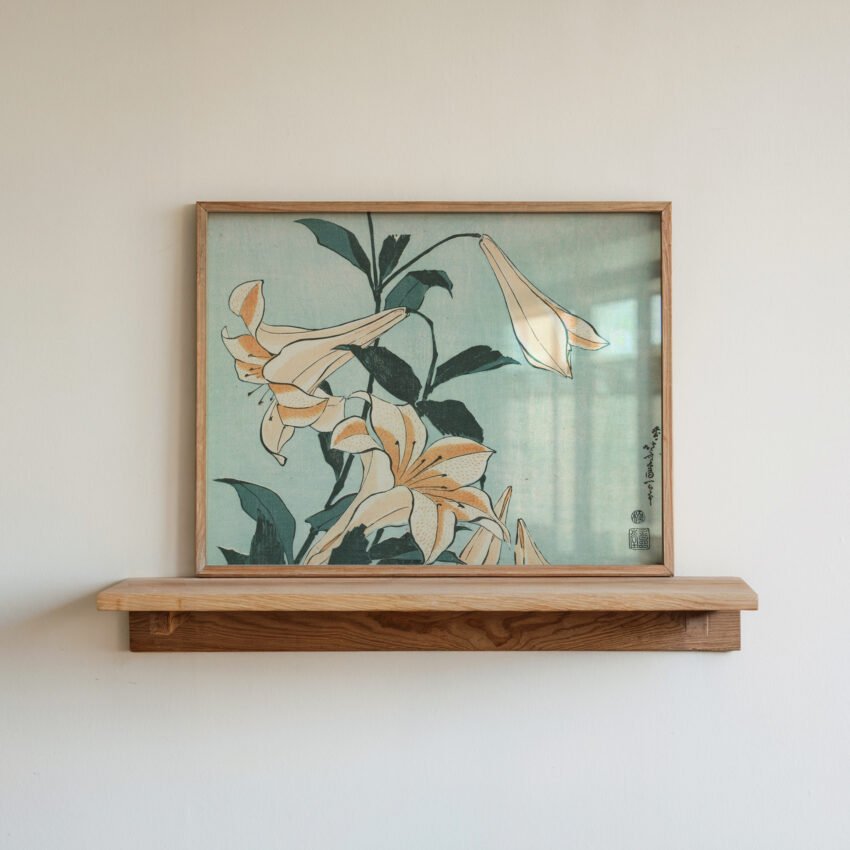 Lilies by Katsushika Hokusai