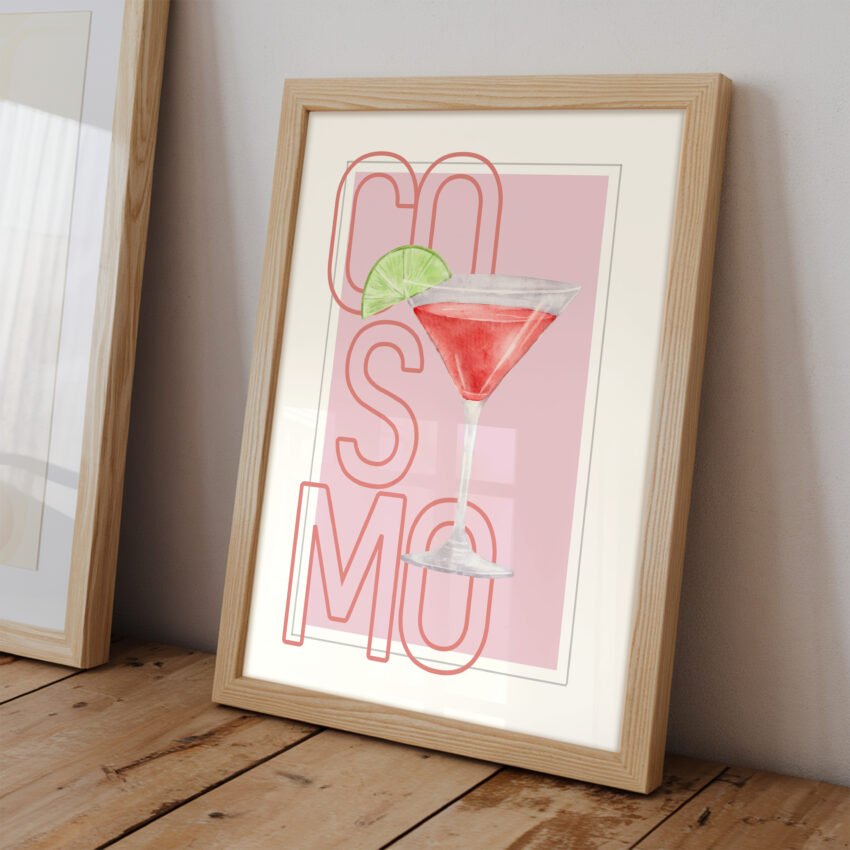 Cosmopolitan Cocktail Wall Art - Image 2