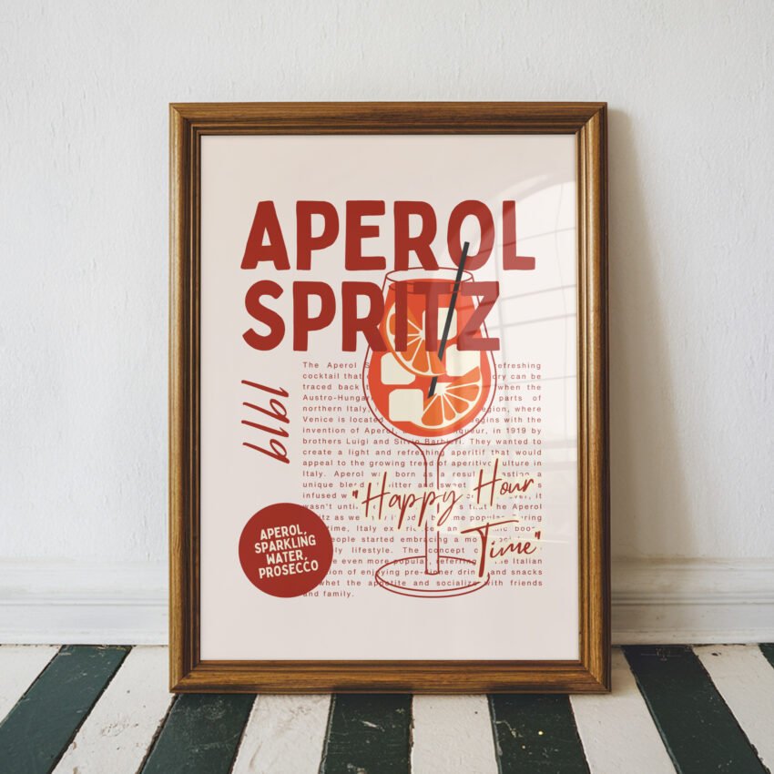 Bold Aperol Spritz Print - Image 3