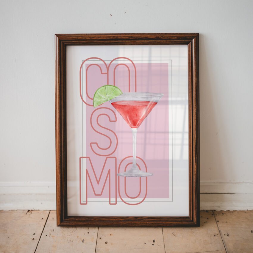 Cosmopolitan Cocktail Wall Art - Image 3