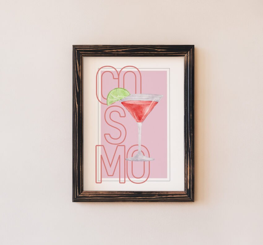 Cosmopolitan Cocktail Wall Art - Image 5