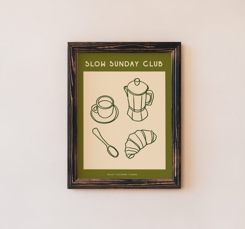 Slow Sunday Club Art Print - Image 3