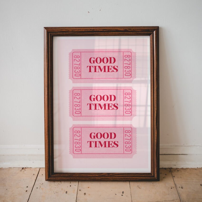 Good Times Ticket Wall Art - Image 3