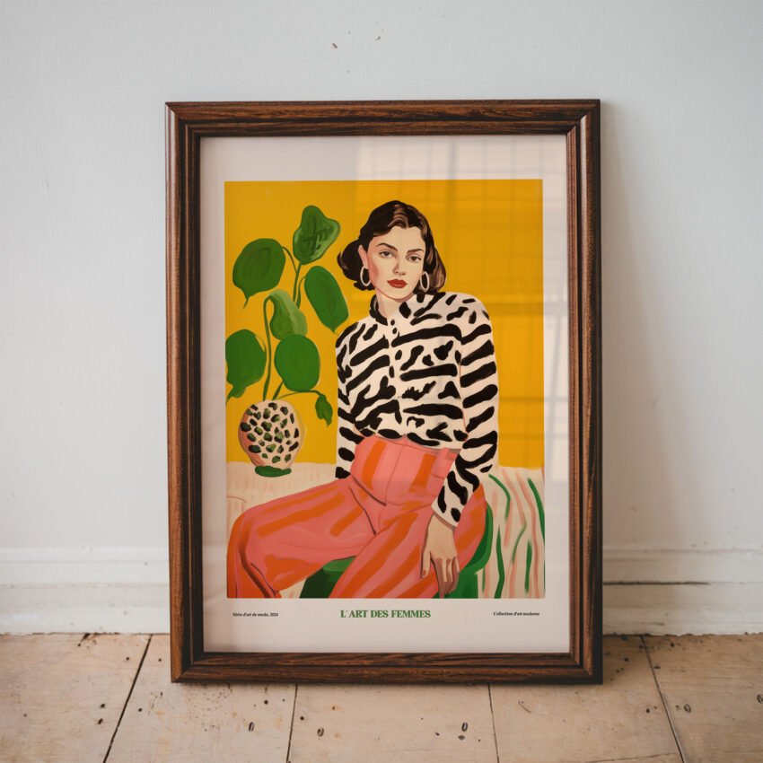 L'Art Des Femmes Modern Feminine Portrait Print - Image 5