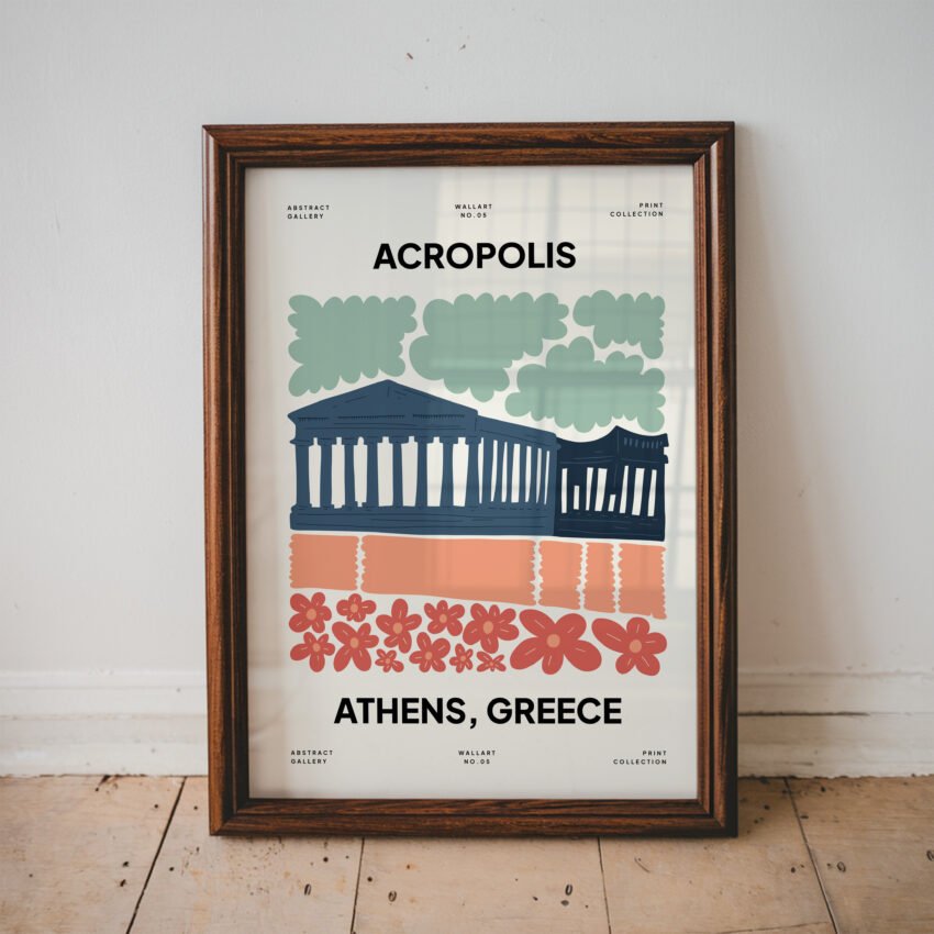 Acropolis Athens Travel Poster - Image 3