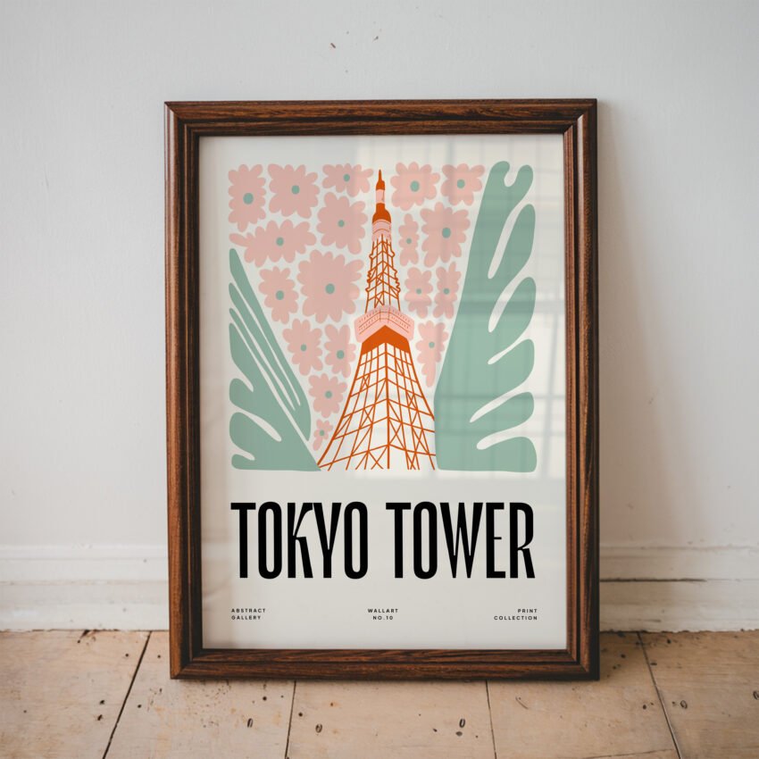 Tokyo Tower – Japan Travel Wall Art Print - Image 3