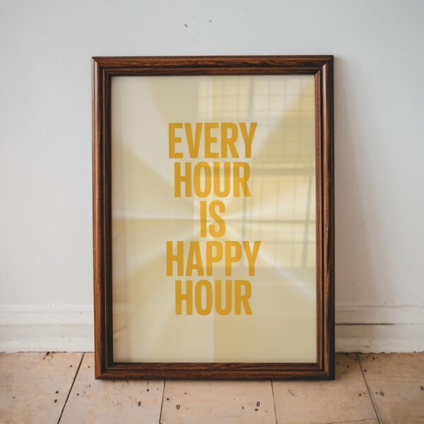 Every Hour Is Happy Hour Wall Art