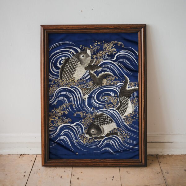 Fukasa with Carp in Waves