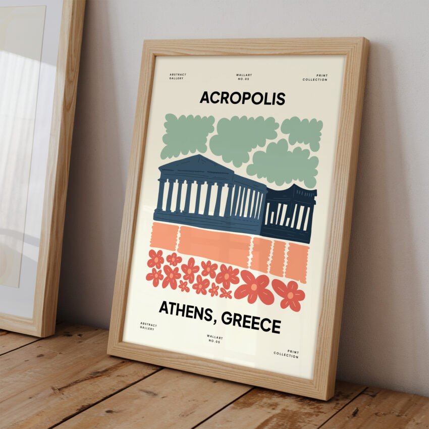 Acropolis Athens Travel Poster - Image 2