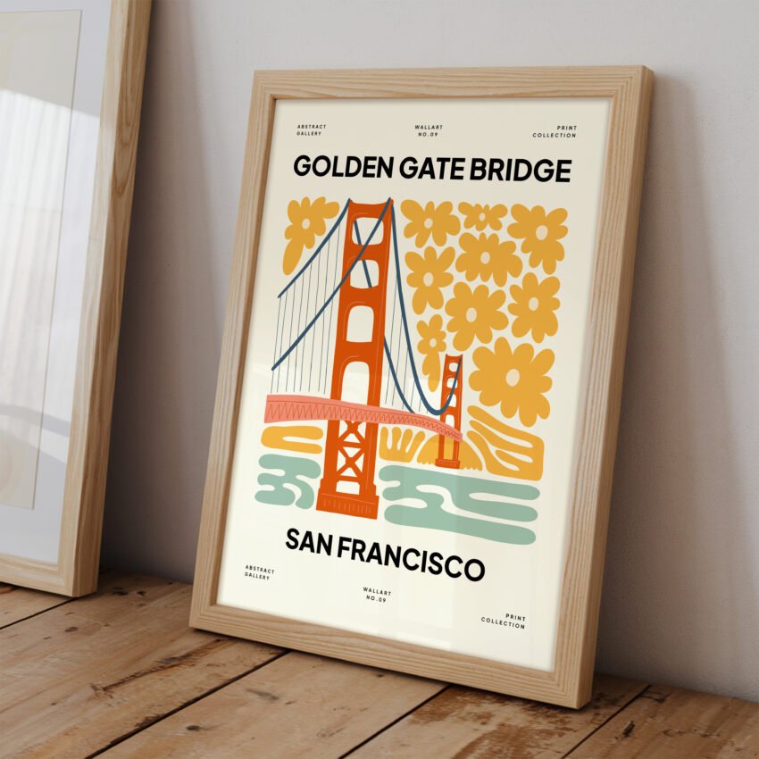 Golden Gate Bridge – San Francisco Travel Print - Image 2