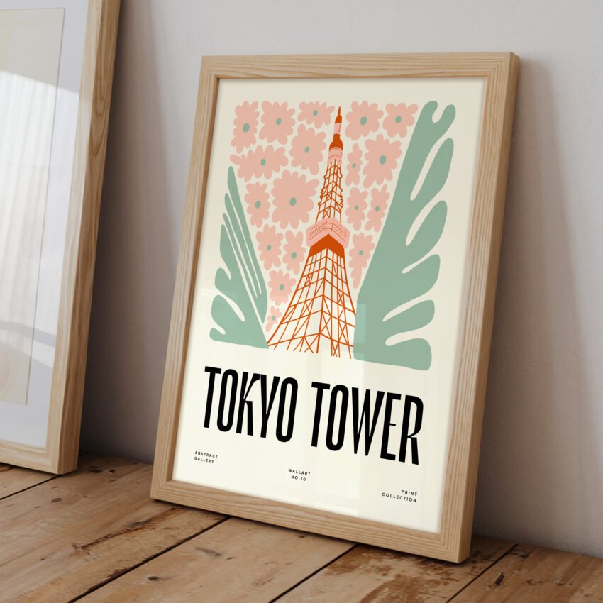 Tokyo Tower – Japan Travel Wall Art Print - Image 2
