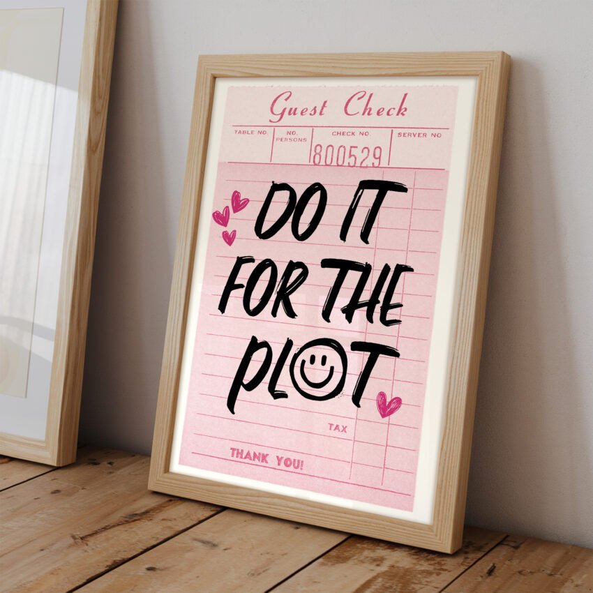 Do It For The Plot Guest Check Print - Image 2