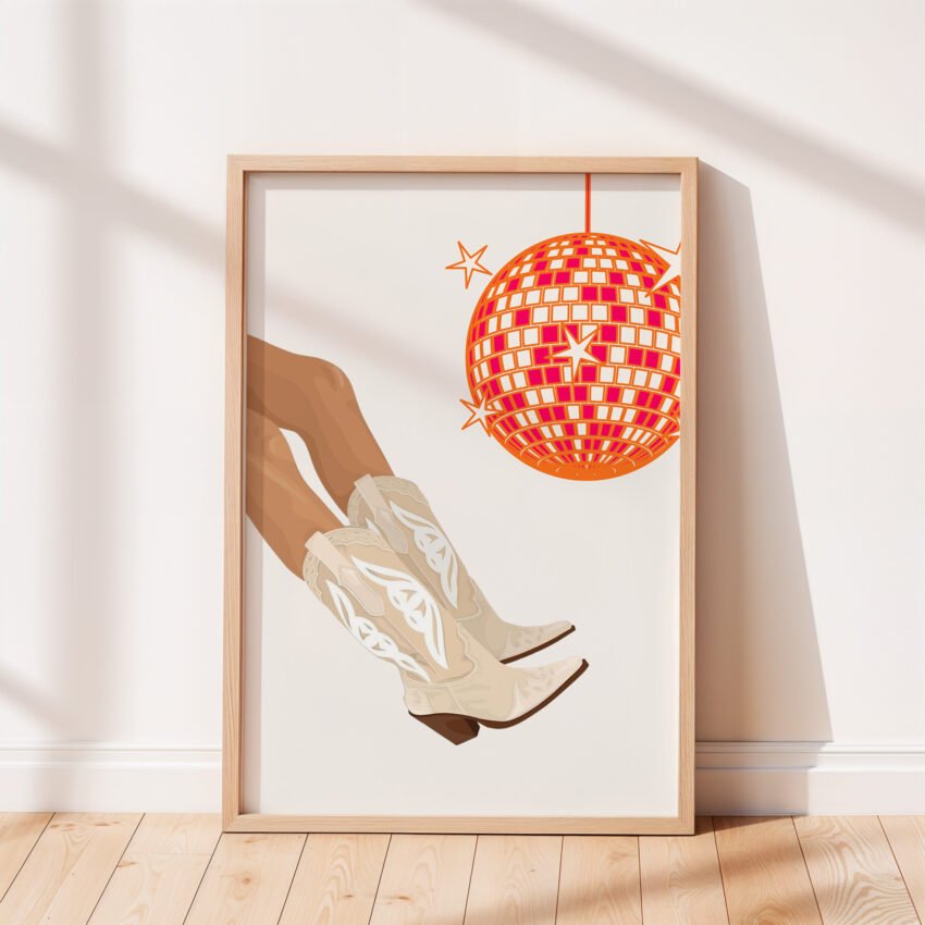 Cowgirl Boots & Disco Ball - Image 5