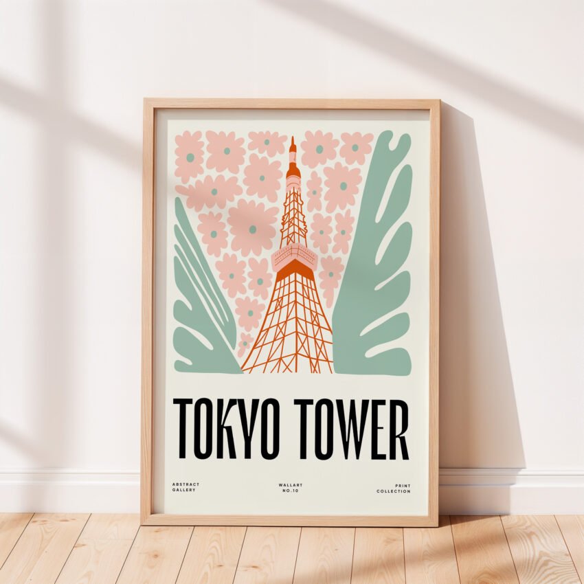 Tokyo Tower – Japan Travel Wall Art Print - Image 4