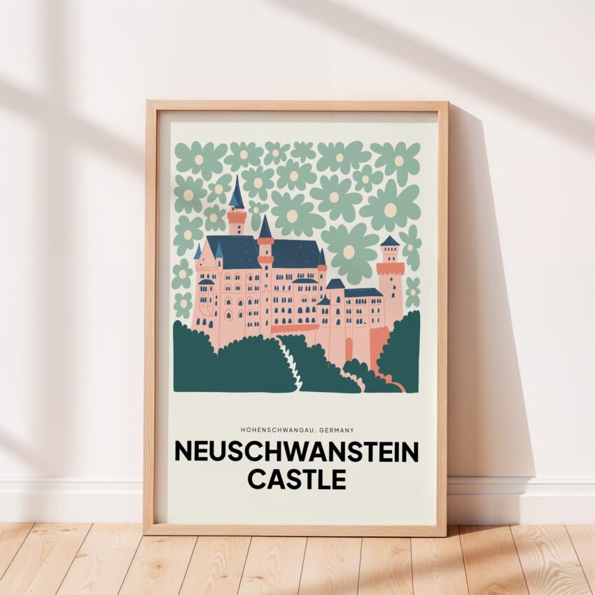 Neuschwanstein Castle – German Travel Wall Art Print - Image 5