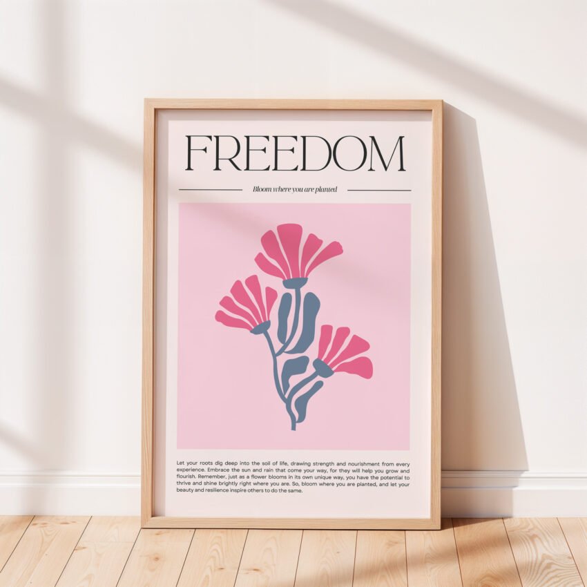Bloom Where You Are Planted Inspirational Print - Image 4