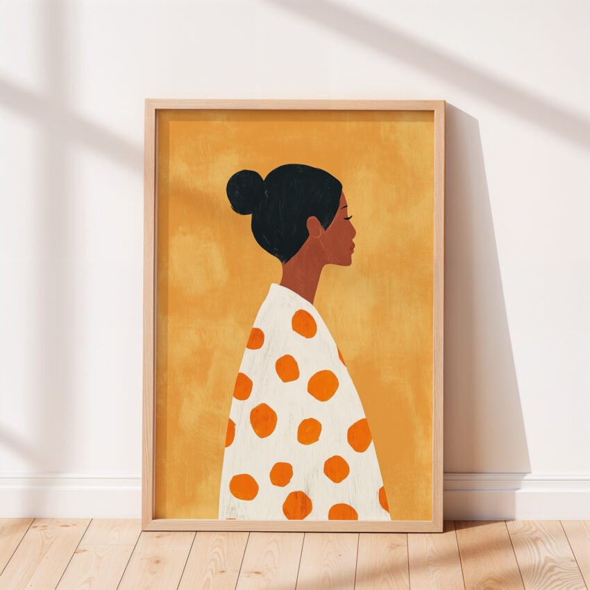 Modern Woman in Polka Dots - Image 3