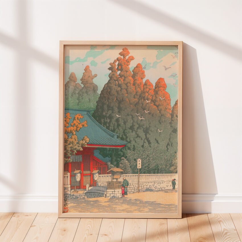 Asama Shrine in Shizuoka by Kawase Hasui - Image 5