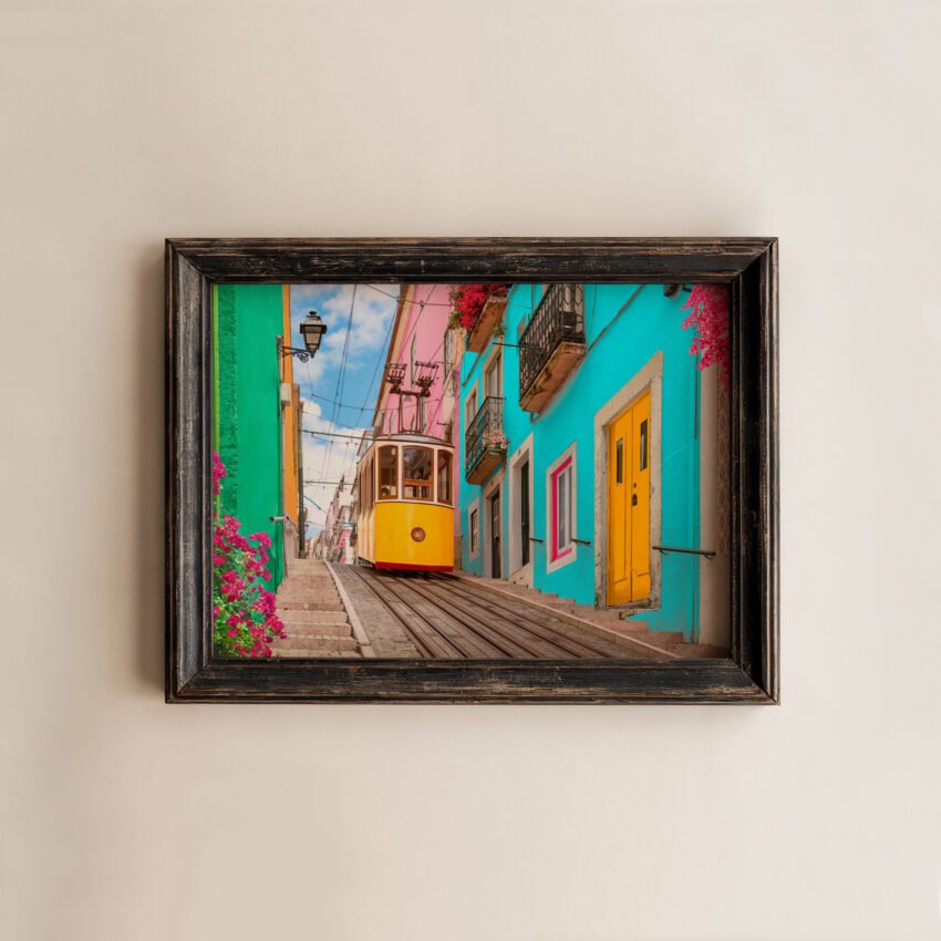 Yellow Tram in Lisbon - Image 2