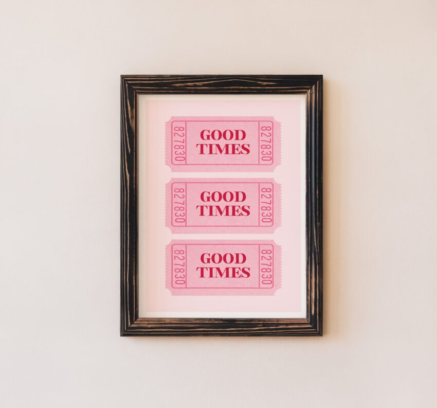 Good Times Ticket Wall Art - Image 4
