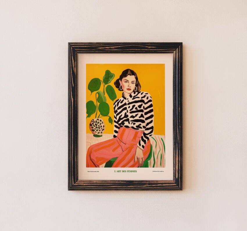 L'Art Des Femmes Modern Feminine Portrait Print - Image 3