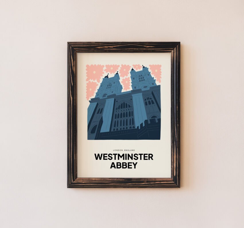 Westminster Abbey – London Travel Art Print - Image 3