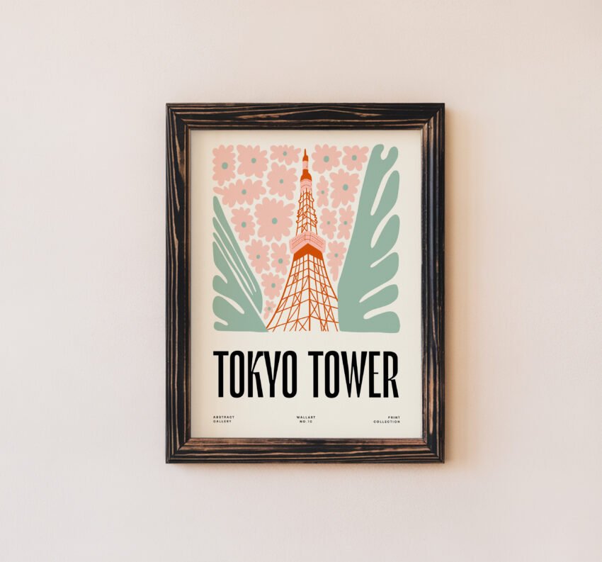Tokyo Tower – Japan Travel Wall Art Print - Image 5