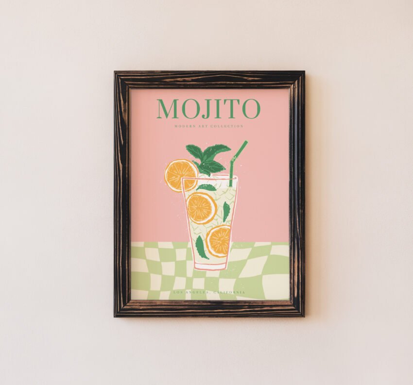 Mojito Cocktail Art Print - Image 5
