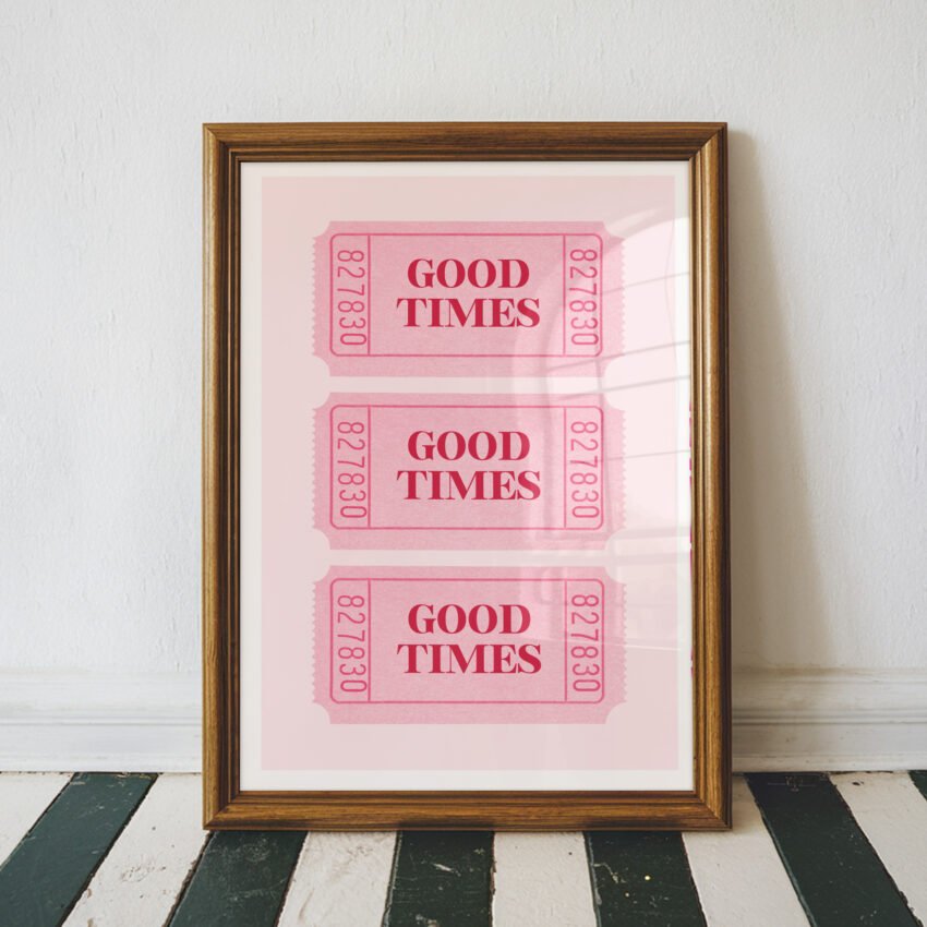 Good Times Ticket Wall Art - Image 5