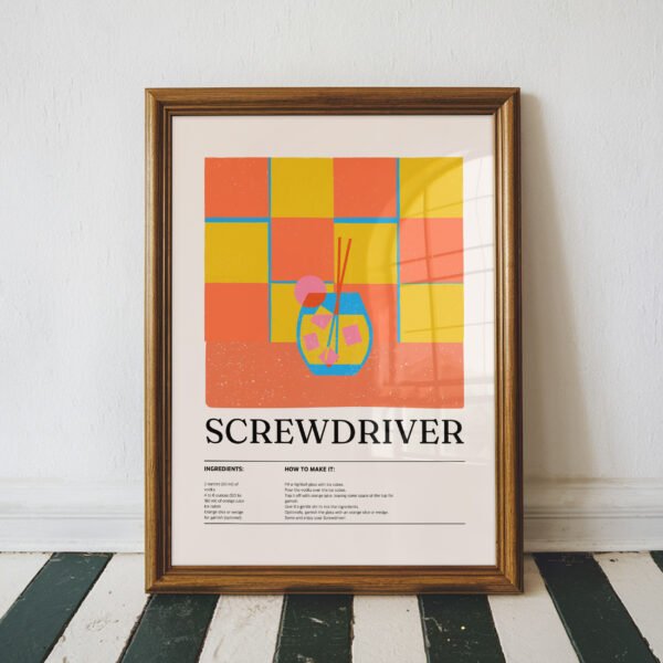 Colorful Screwdriver Cocktail Recipe
