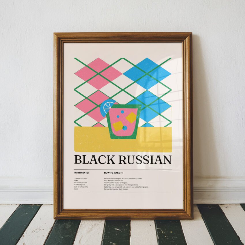 Colorful Black Russian Recipe