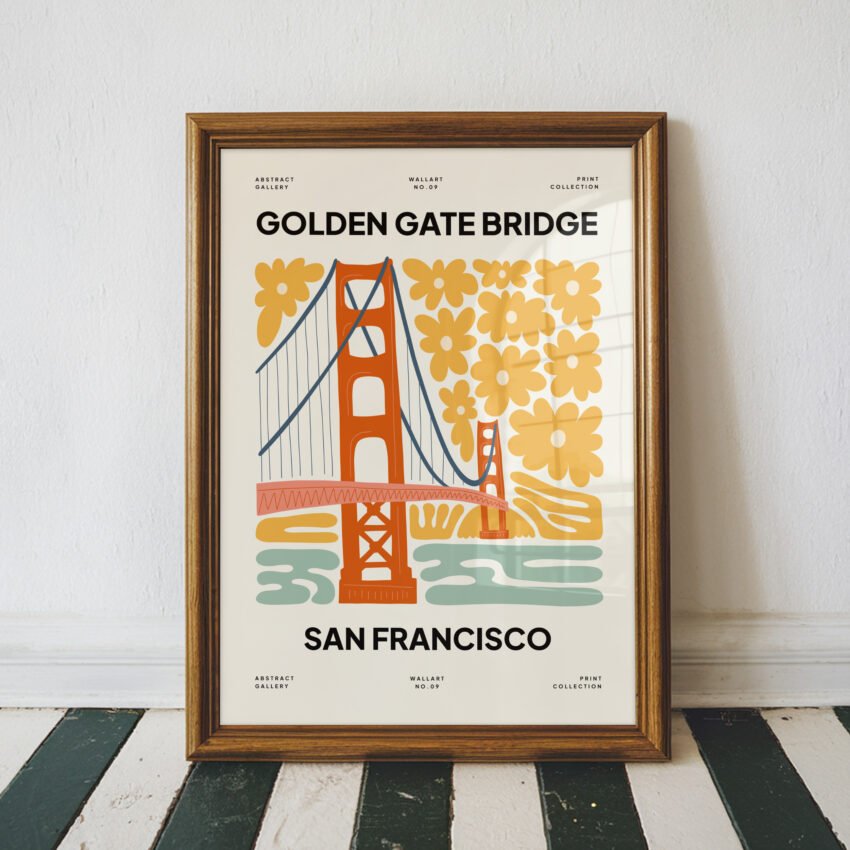 Golden Gate Bridge – San Francisco Travel Print