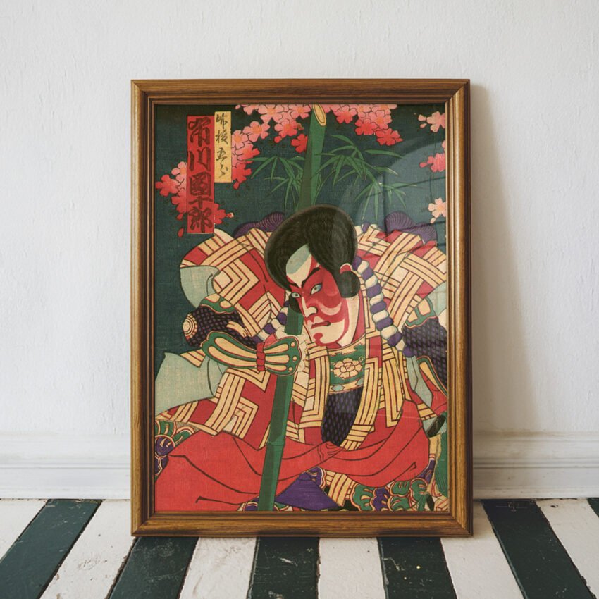 Beauty, Ghost, and Hero by Toyohara Chikanobu Ukiyo-e Print - Image 3