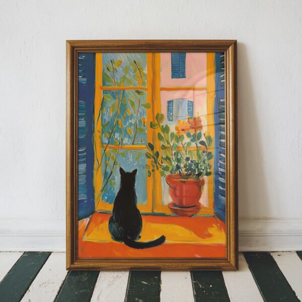 The Cat and the Garden Window