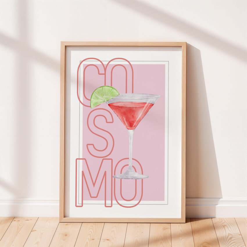 Cosmopolitan Cocktail Wall Art - Image 4