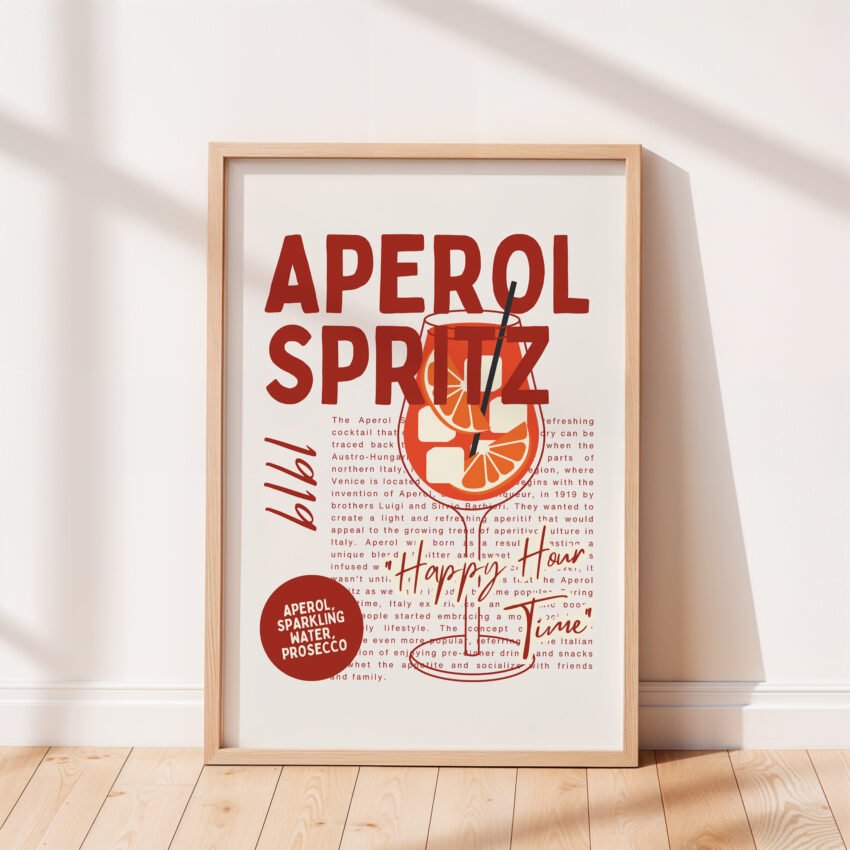 Bold Aperol Spritz Print - Image 4