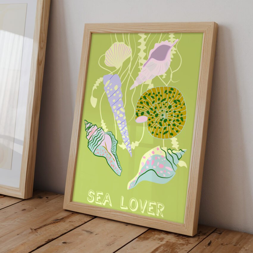Sea Lover Shell Print - Image 2